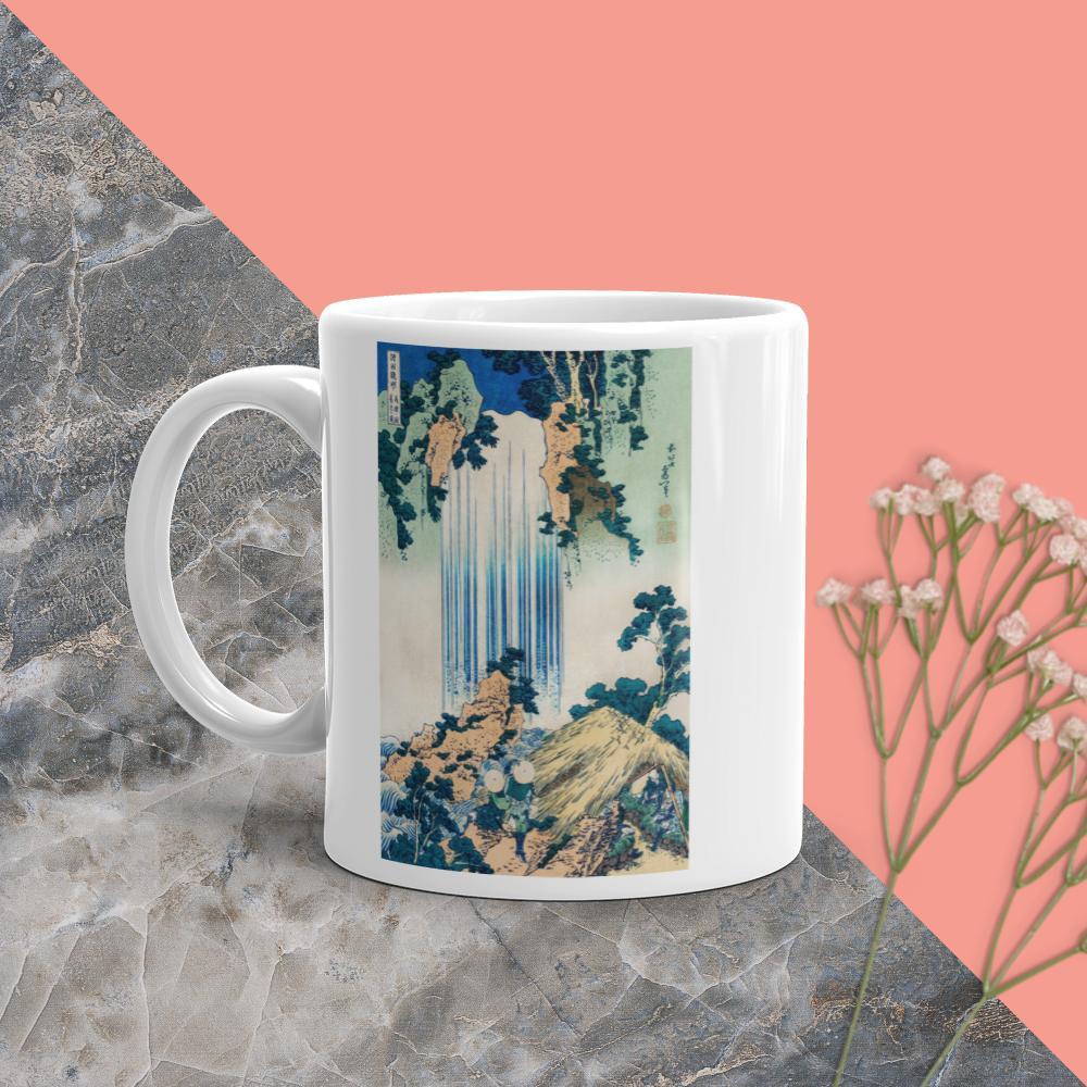 White glossy mug: Art of Japan - Nature IV
