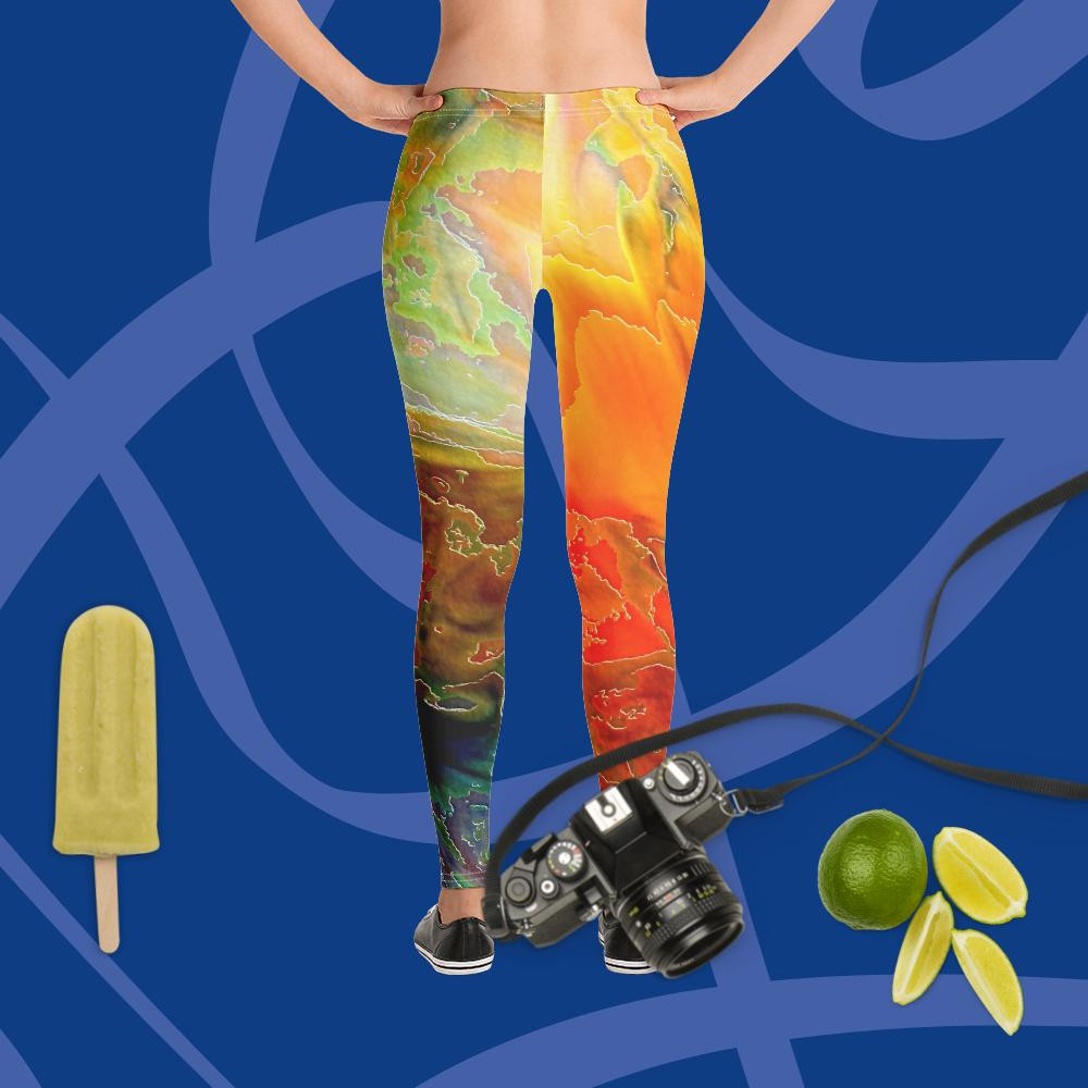 Leggings: Yellow Heat
