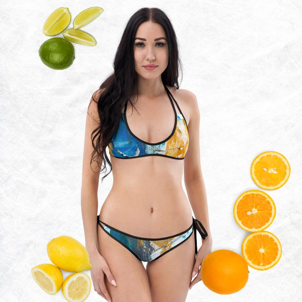Bikini: Blue & Yellow Heat