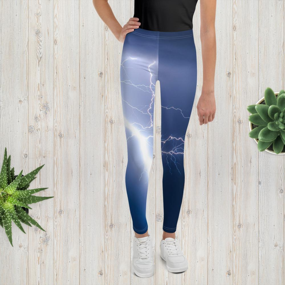 Youth Leggings: Storms II
