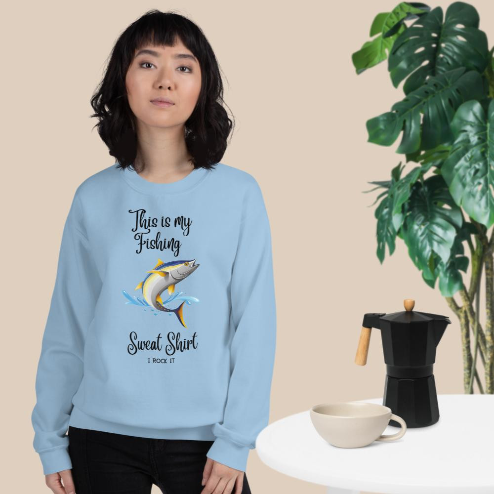 Unisex Sweatshirt: This Is My Fishing Sweat Shirt