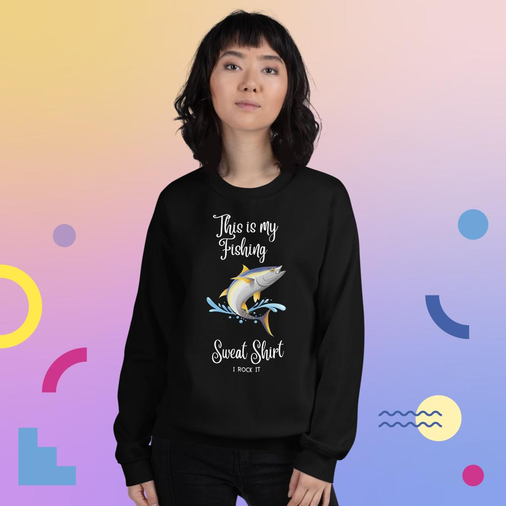 Unisex Sweatshirt: This Is My Fishing Sweat Shirt
