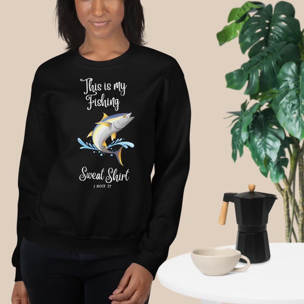 Unisex Sweatshirt: This Is My Fishing Sweat Shirt