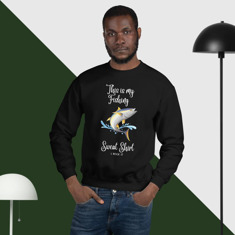 Unisex Sweatshirt: This Is My Fishing Sweat Shirt