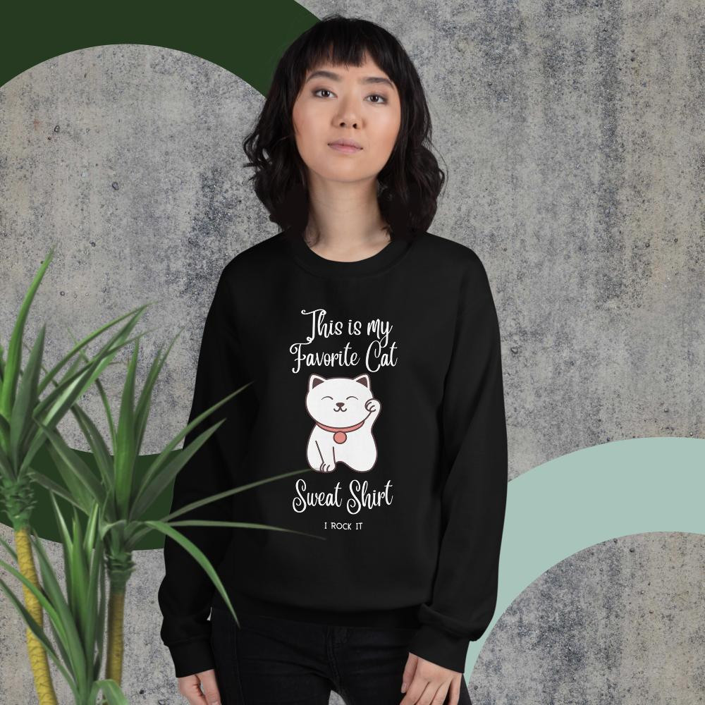 Unisex Sweatshirt: This Is My Favorite Cat Sweat