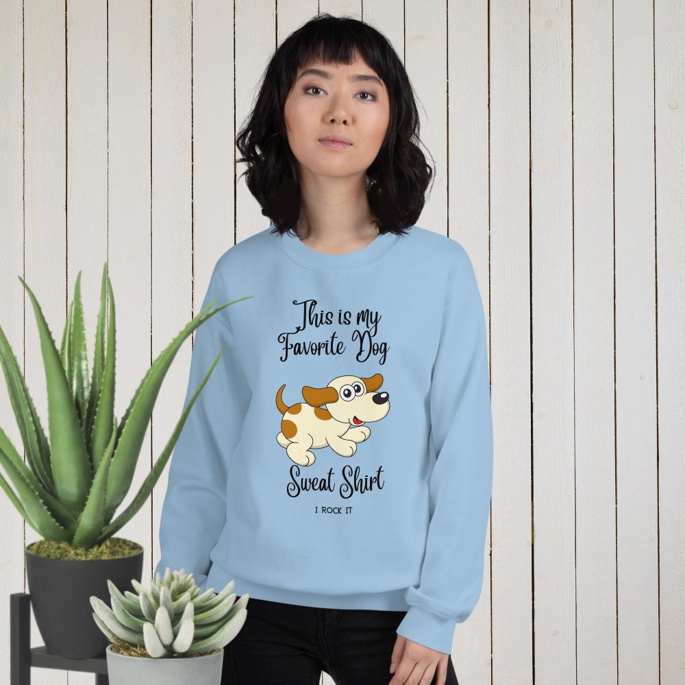 Unisex Sweatshirt: My Favorite Dog Sweat Shirt
