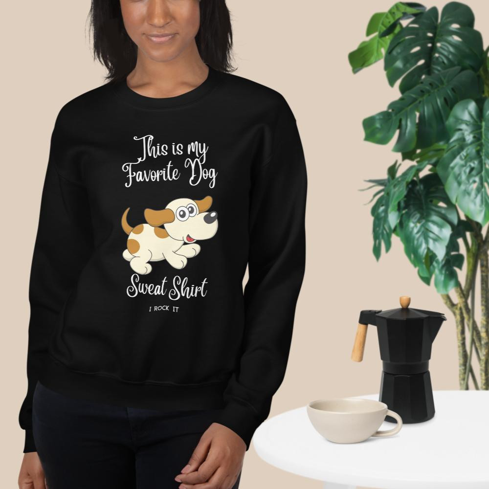 Unisex Sweatshirt: My Favorite Dog Sweat Shirt