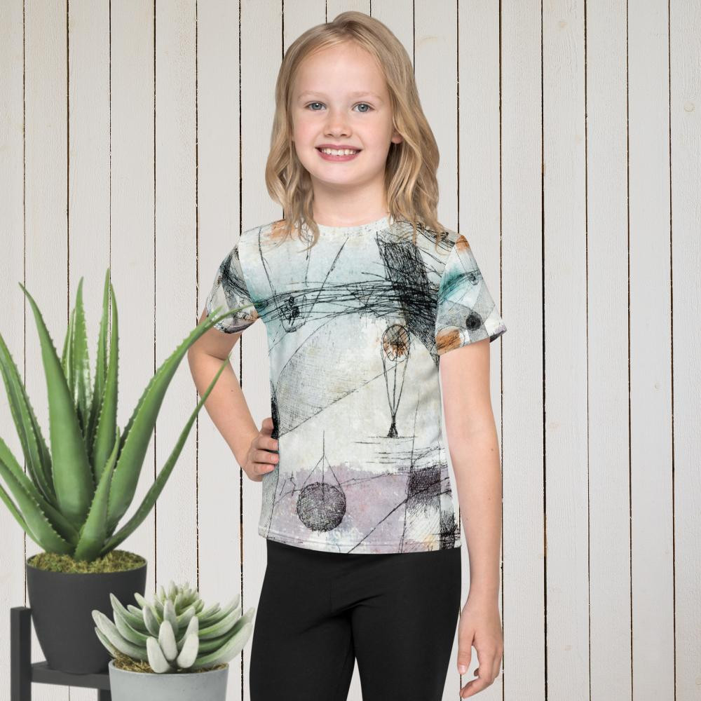 Kids crew neck t-shirt: Riding On Air