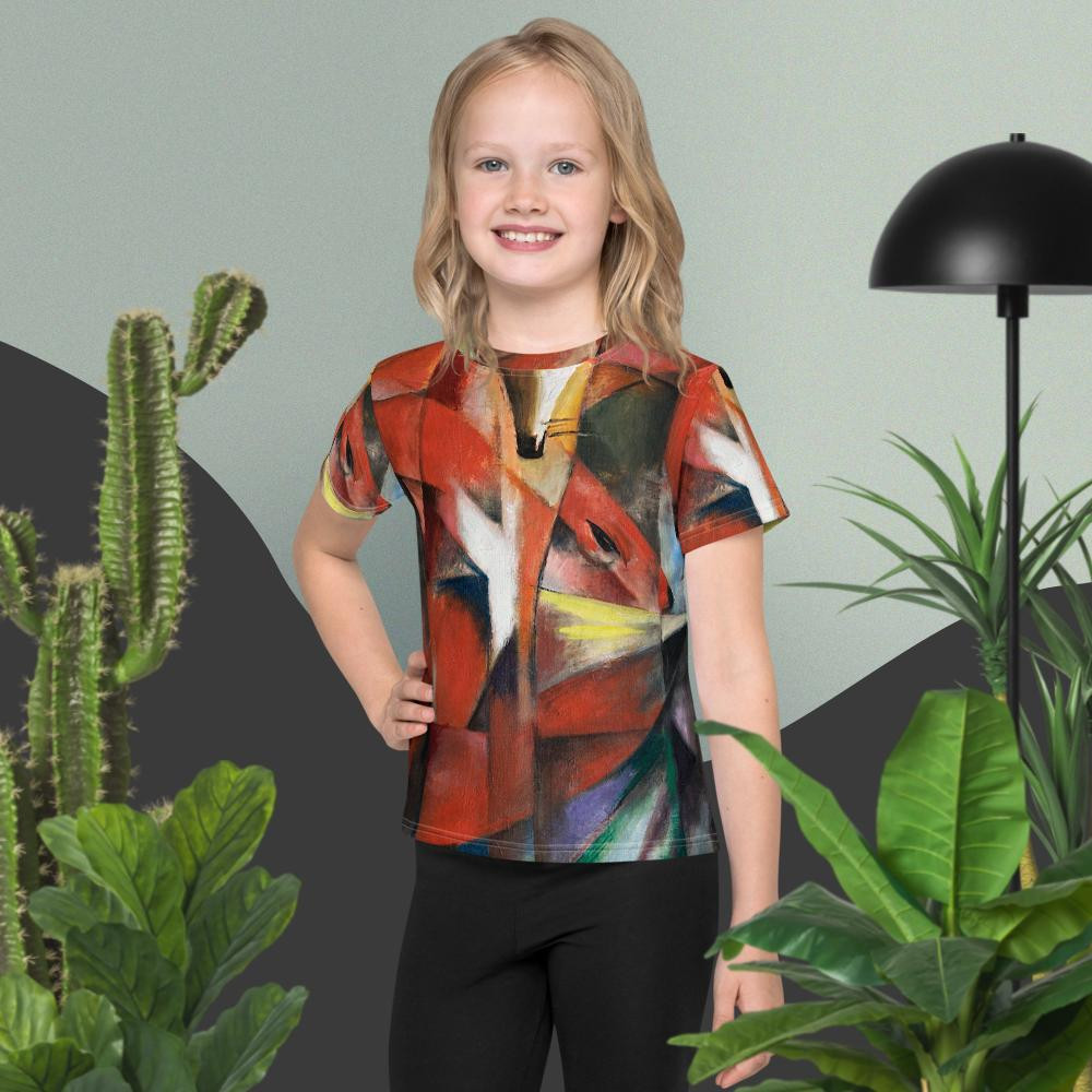 Kids crew neck t-shirt: Red Fox
