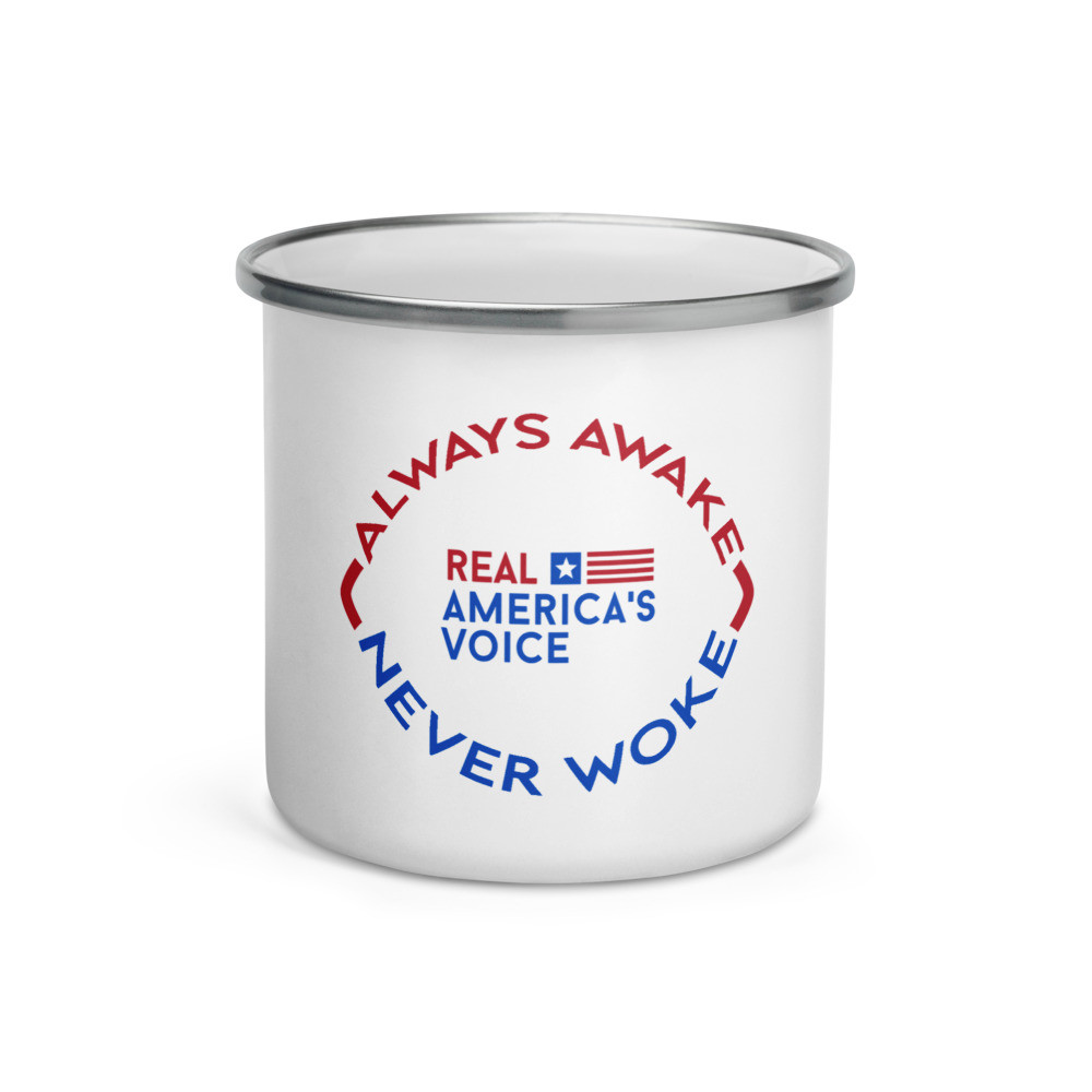 RAV Enamel Mug colored logo