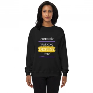 Walking in Purpose Unisex fleece sweatshirt