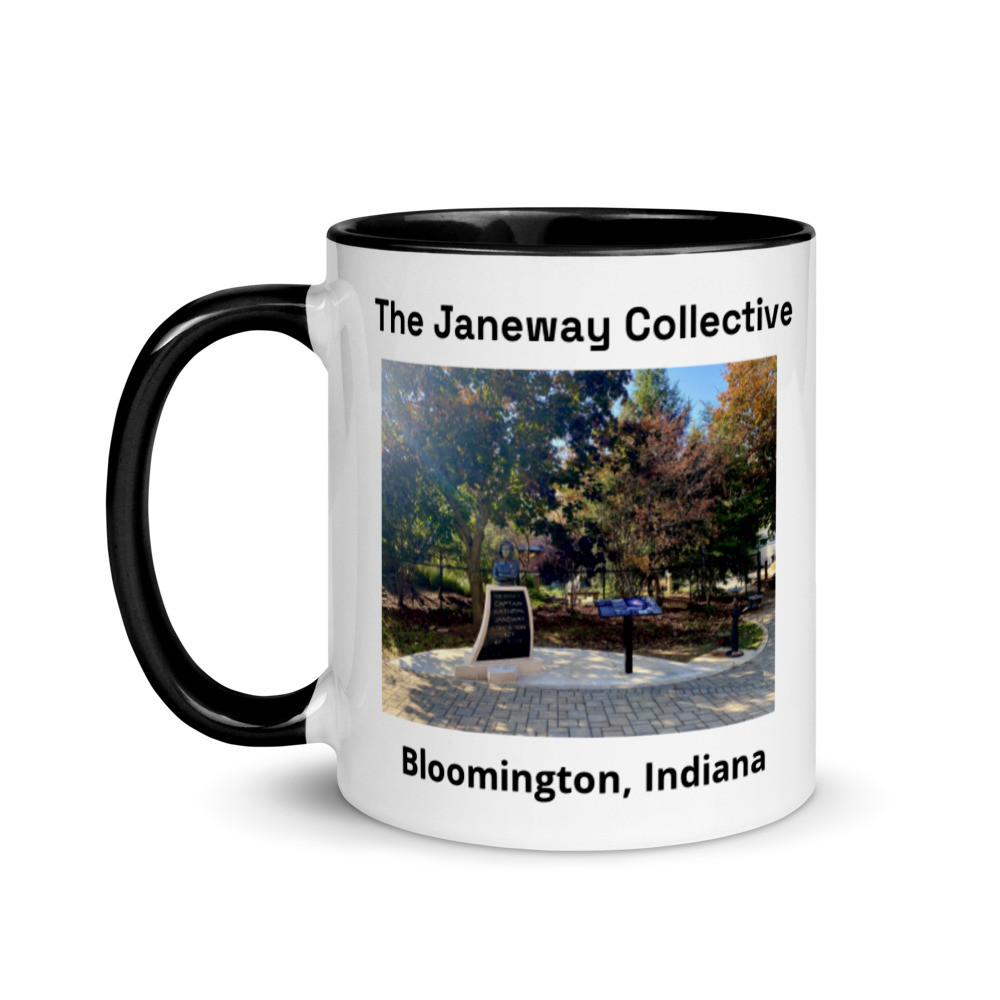 Mug with Color Inside - There's Coffee In That Nebula with Statue 
