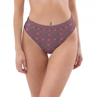 high-waisted bikini bottom