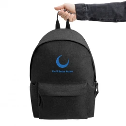For A Better Future Embroidered Backpack