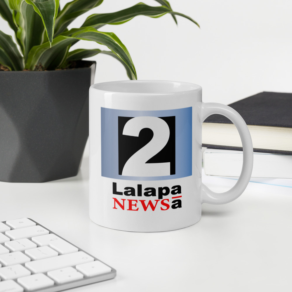 White glossy mug - Dual Logo