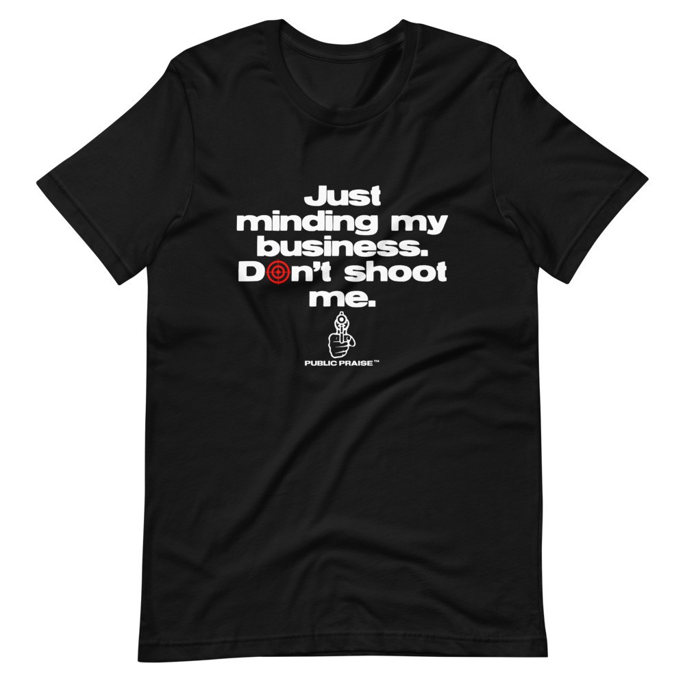 Just Minding My Business Black T-Shirt