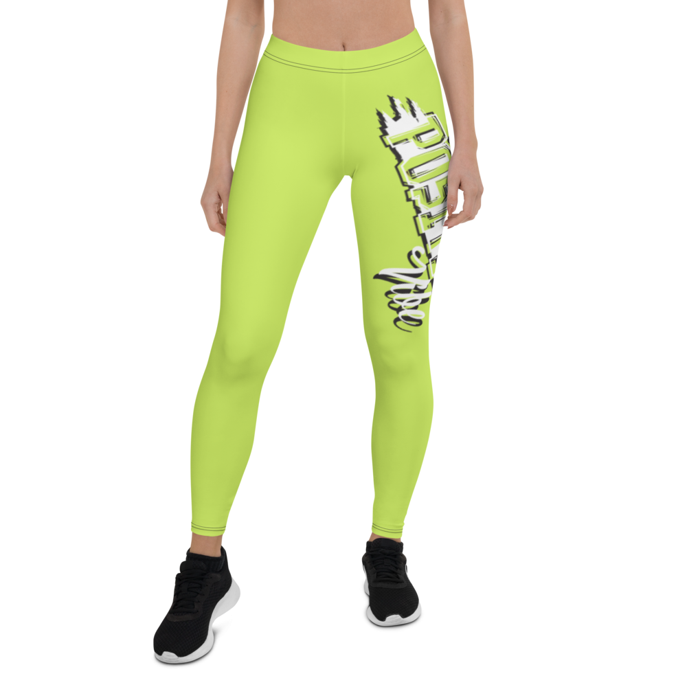 What's Ur Positive Vibe Leggings Mindaro/Layered WHT & BLK