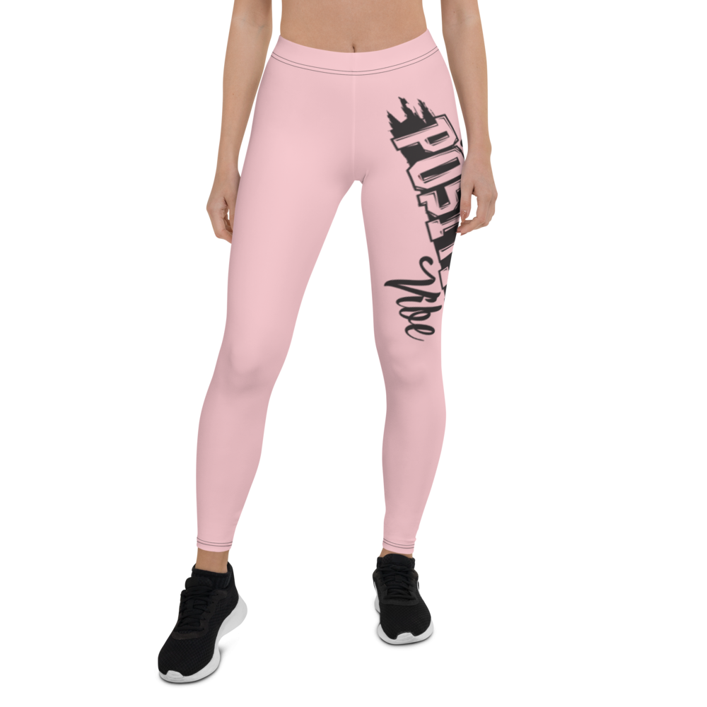 What's Ur Positive Vibe Leggings Pink/BLK