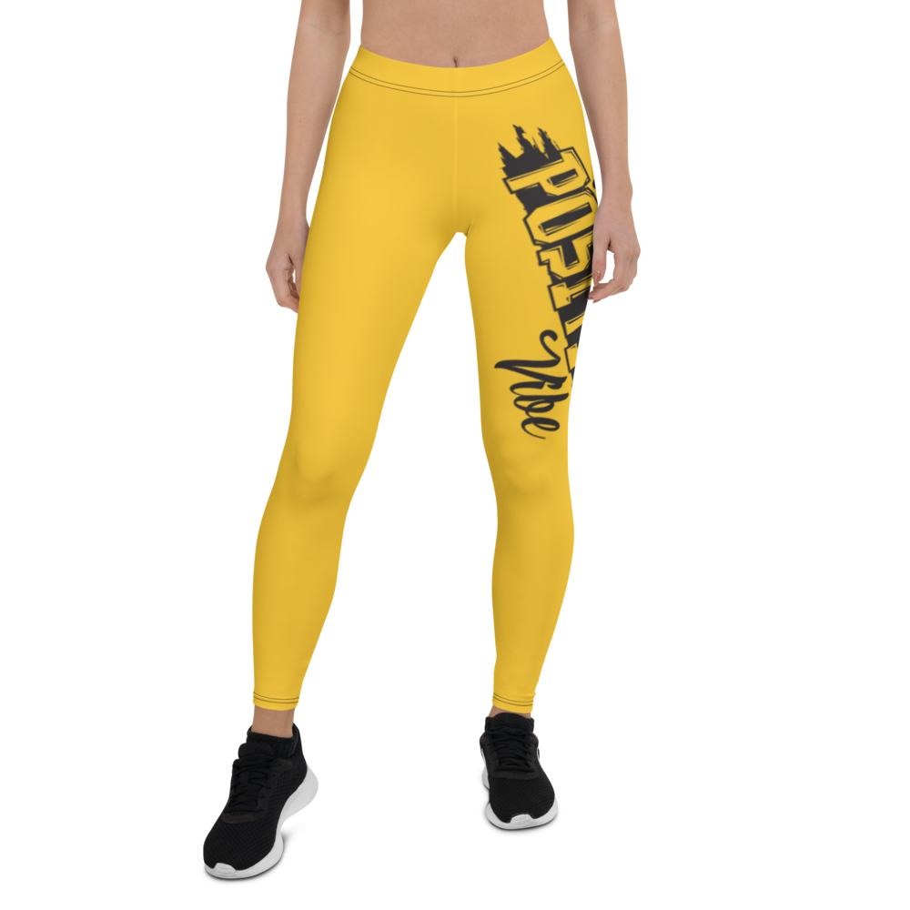 What's Ur Positive Vibe Leggings Yellow/BLK 
