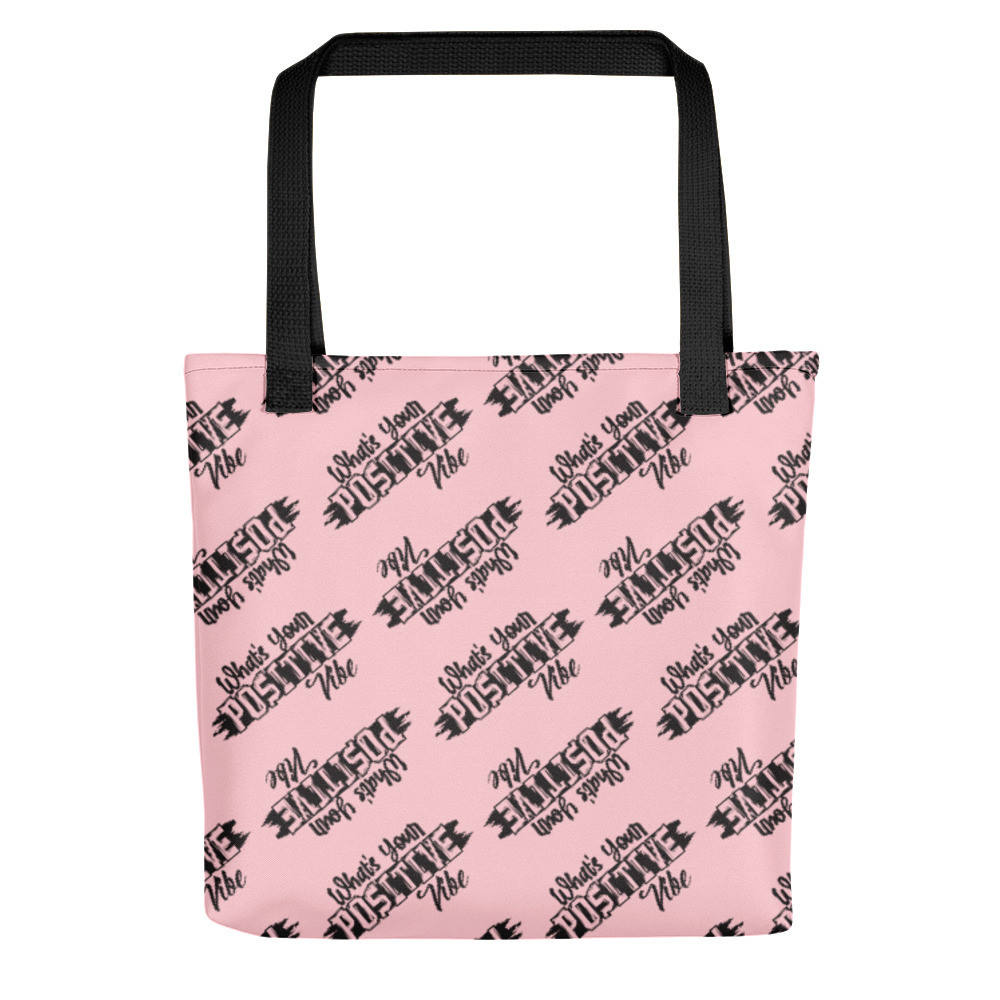 What's Ur Positive Tote Bag Pink