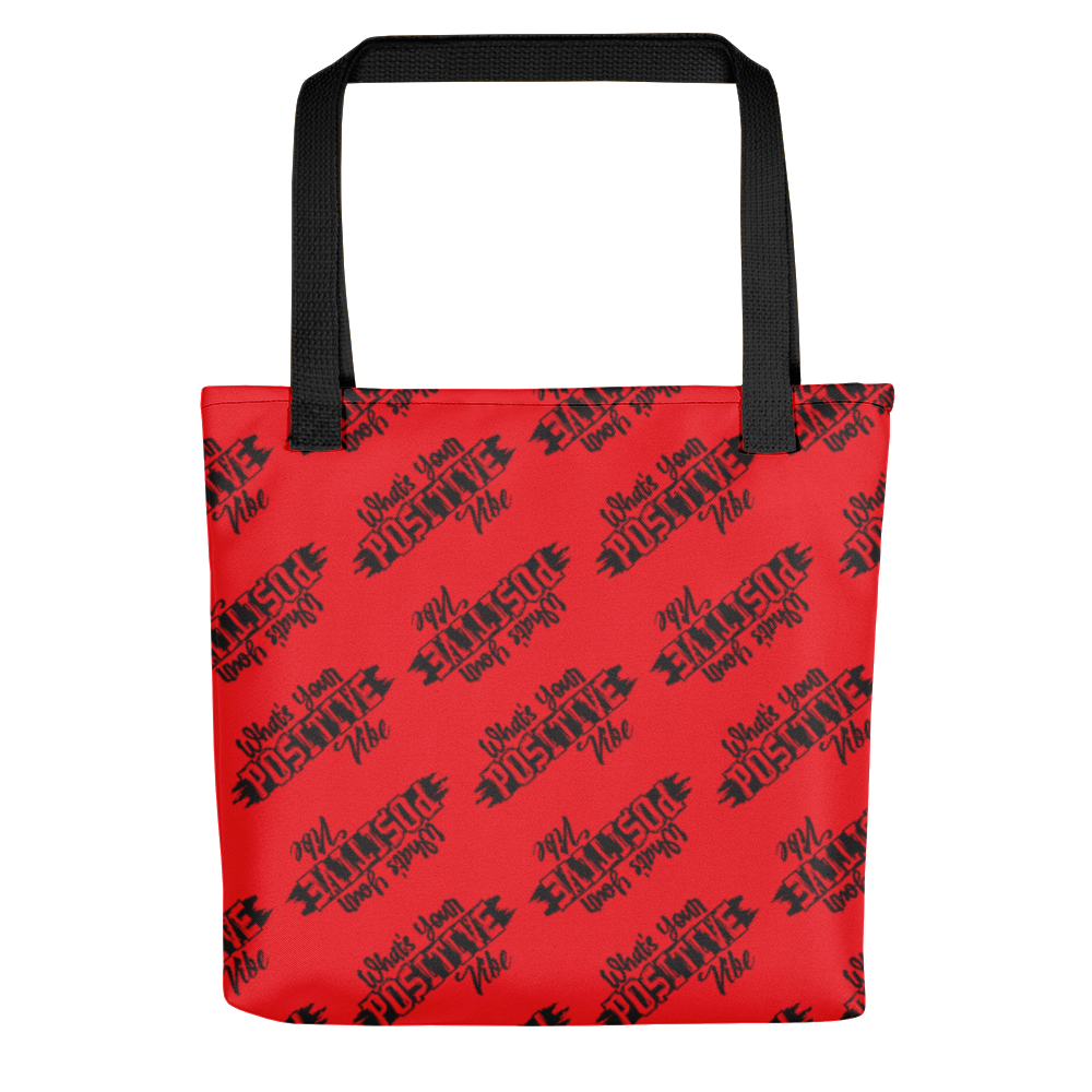 What's Ur Positive Tote Bag Alizarin