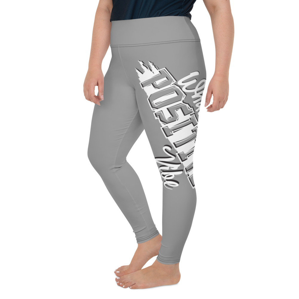 What's Ur Positive Vibe Plus Size Leggings Nobel