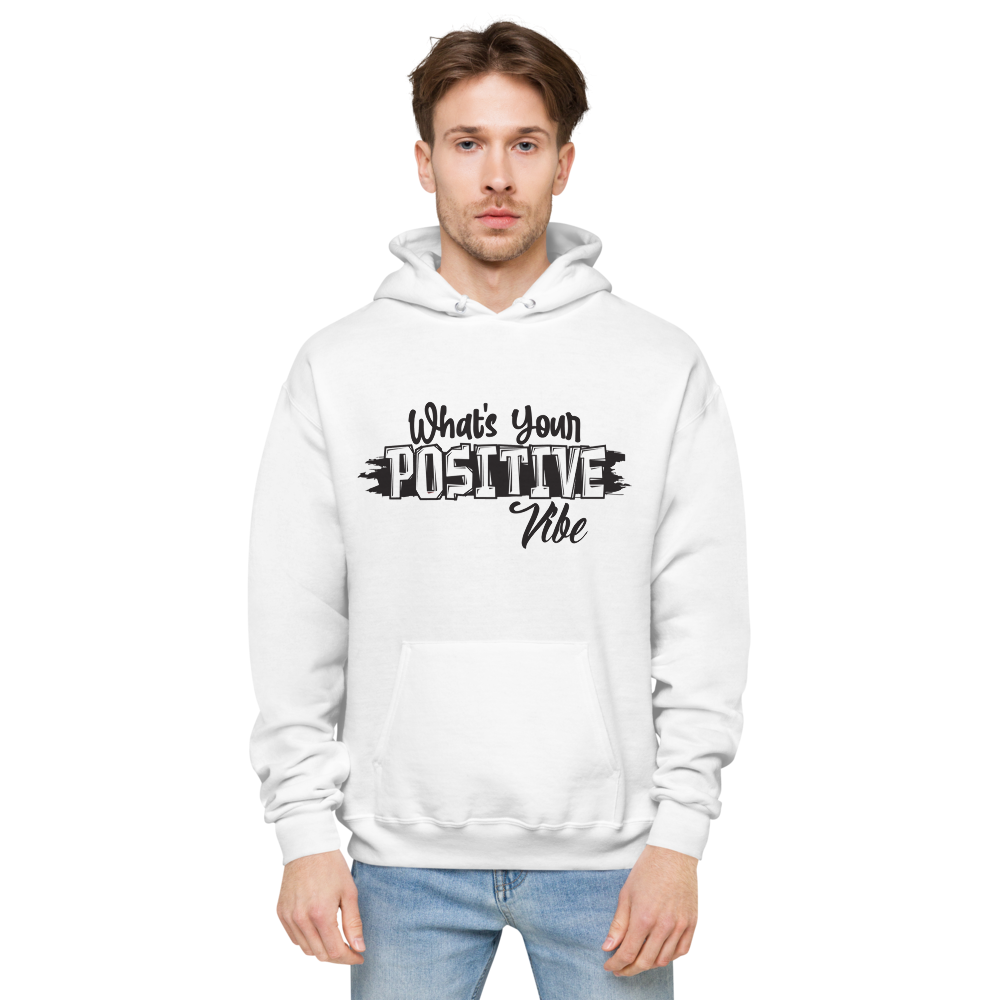 What's Ur Positive Vibe WHT & BLK (unisex hoodie)