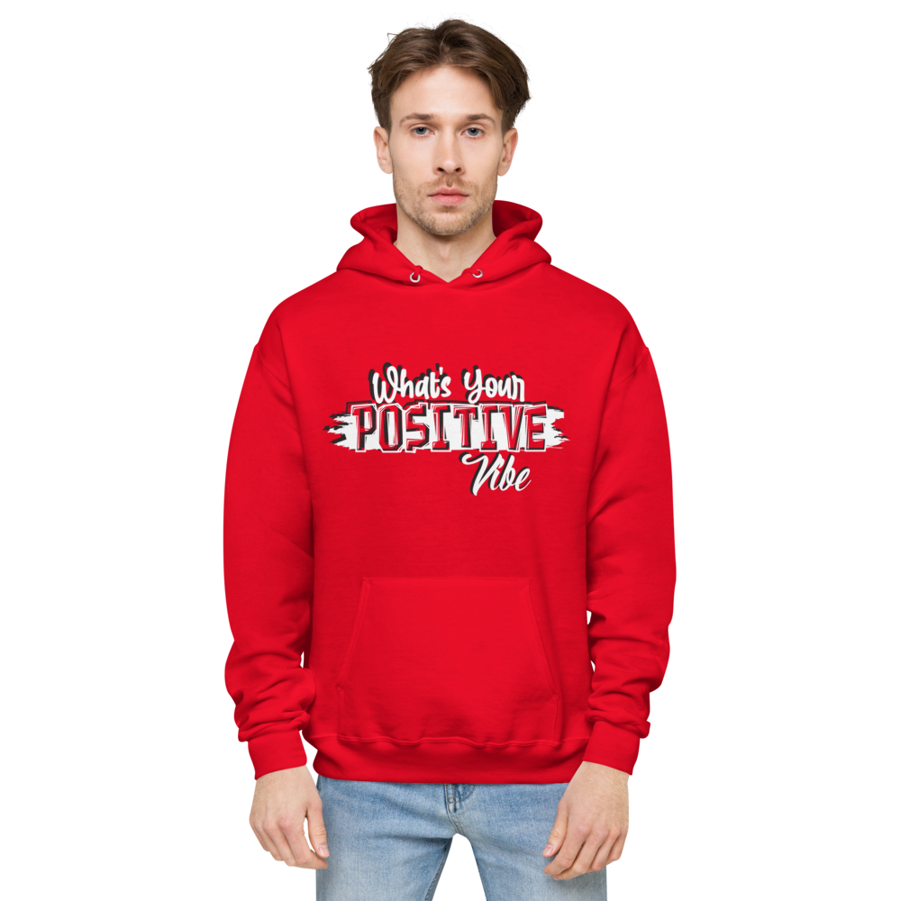 What's Ur Positive Vibe Multiple colors layered WHT BLK (unisex hoodie)