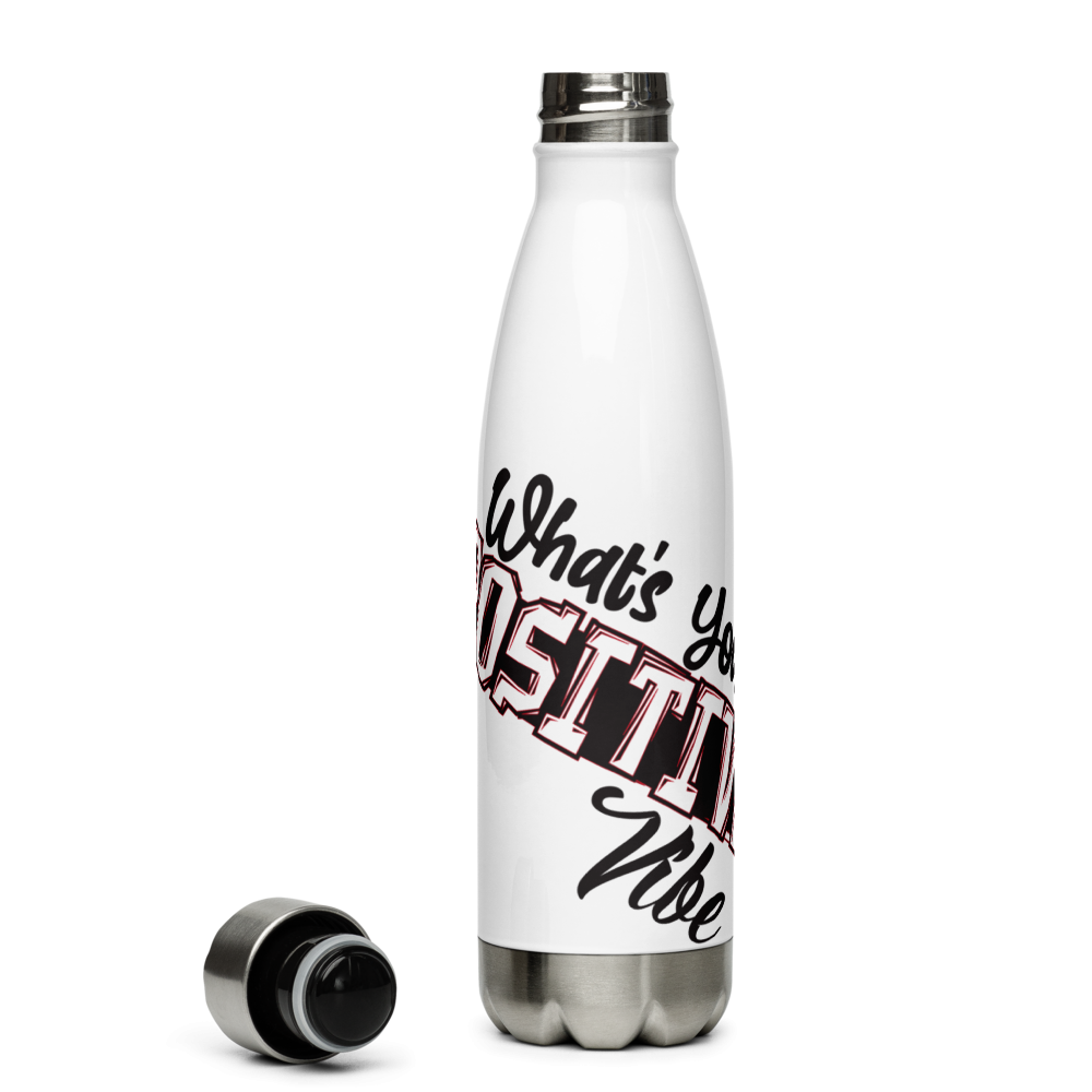What's Ur Positive Vibe Stainless Steel Water Bottle