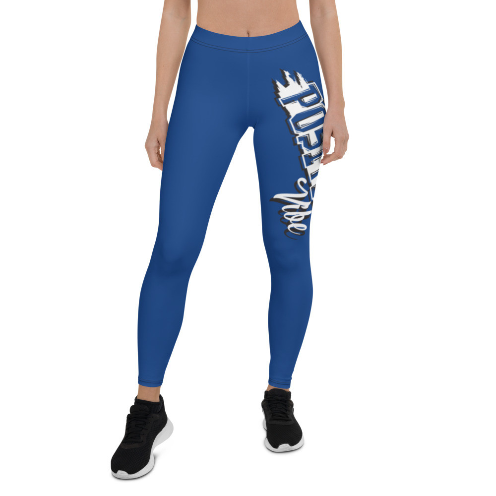 What's Ur Positive Vibe Leggings Dark Cerulean