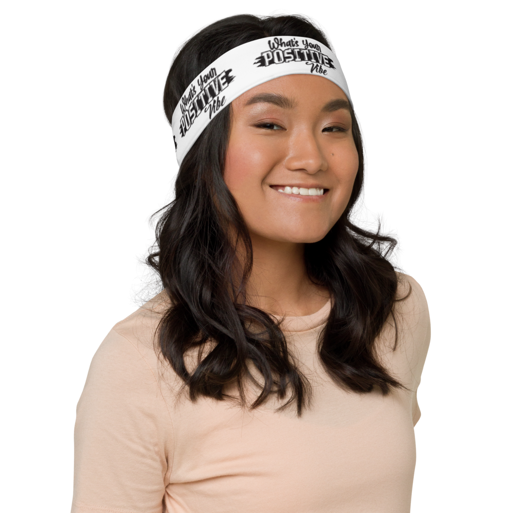 What's Ur Positive Vibe Pattern Headband 