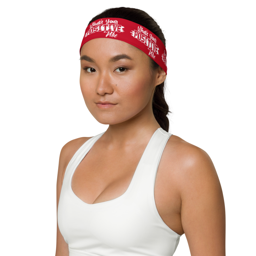 What's Ur Positive Vibe Pattern Headband  