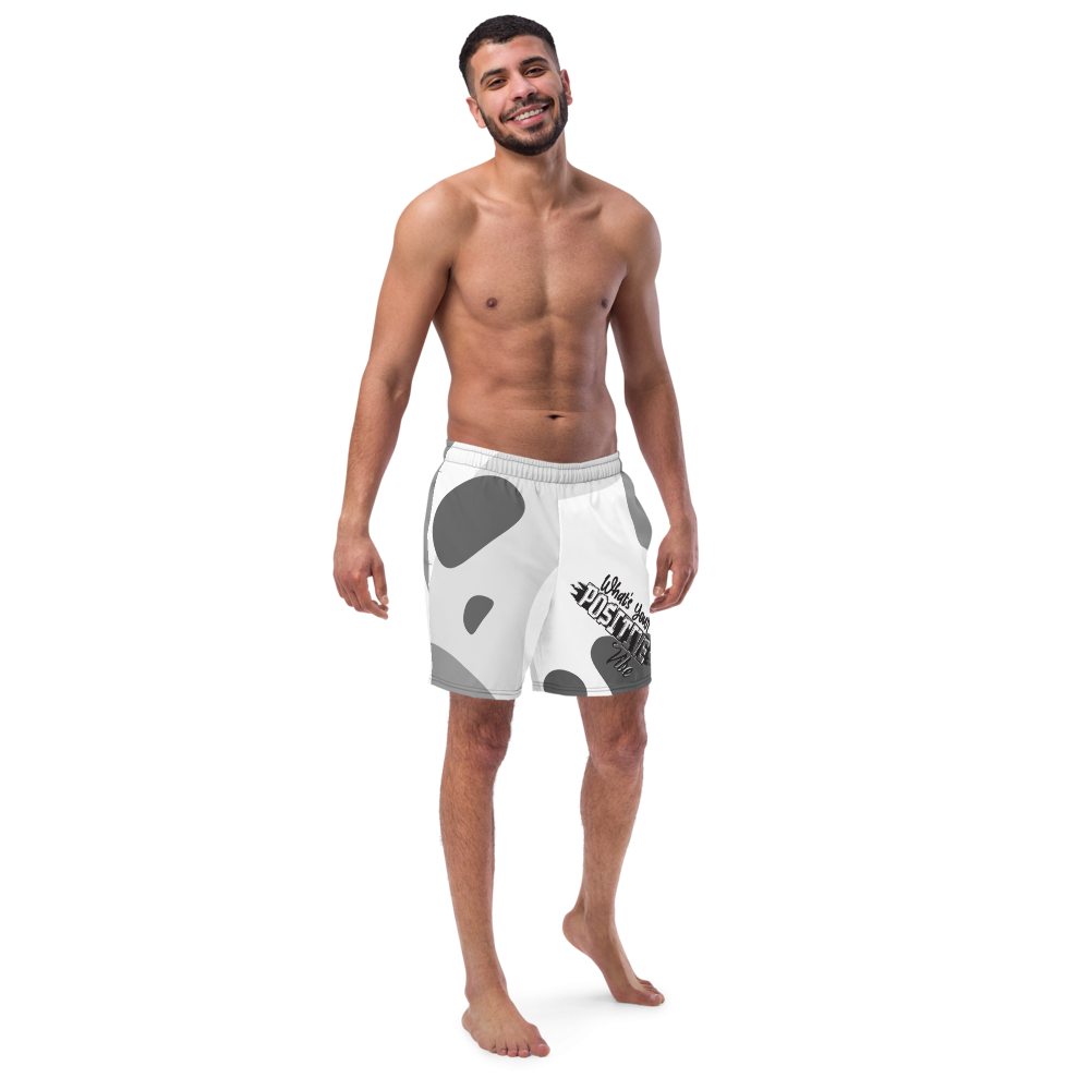 What's Your Positive Vibe Swim Shorts