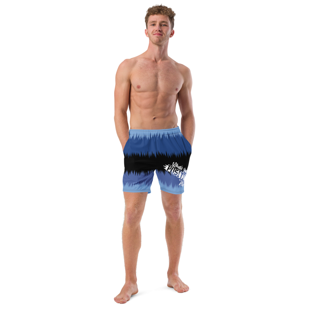 What's Your Positive Vibe Swim Shorts 