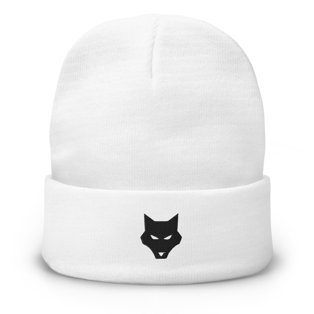 Black Wolfhead Beanie