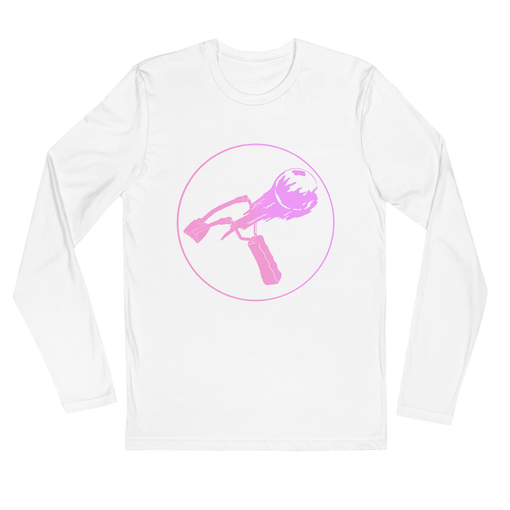 Long Sleeve Fitted Crew White, Black, Grey