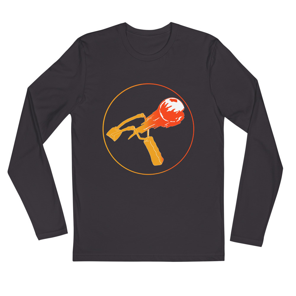 Long Sleeve Fitted Crew White, Black, Grey