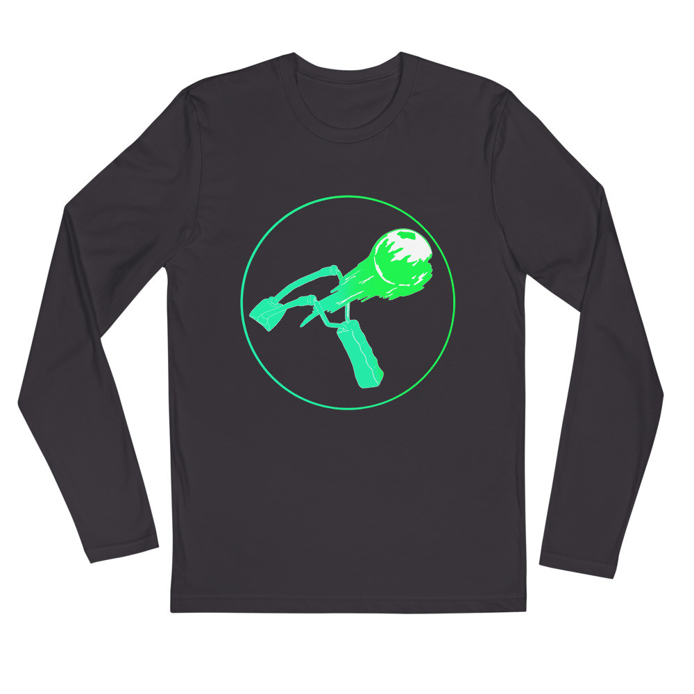 Long Sleeve Fitted Crew White, Black, Grey