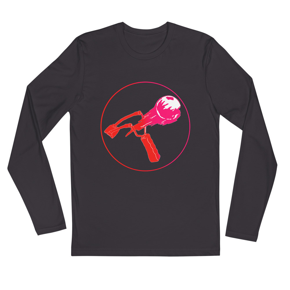 Long Sleeve Fitted Crew White, Black, Grey