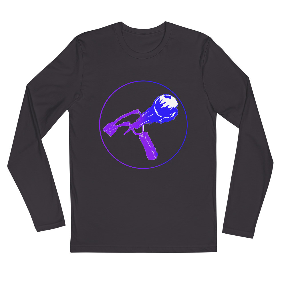 Long Sleeve Fitted Crew White, Black, Grey