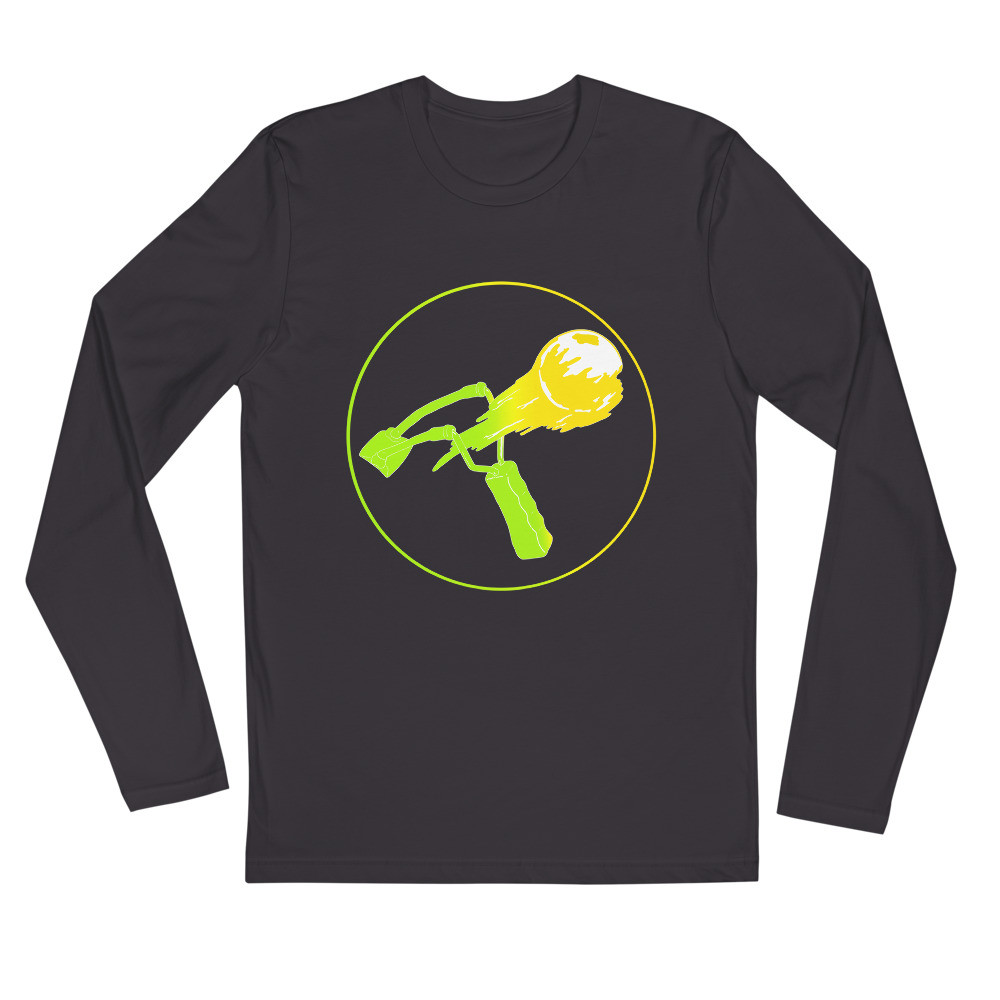Long Sleeve Fitted Crew White, Black, Grey