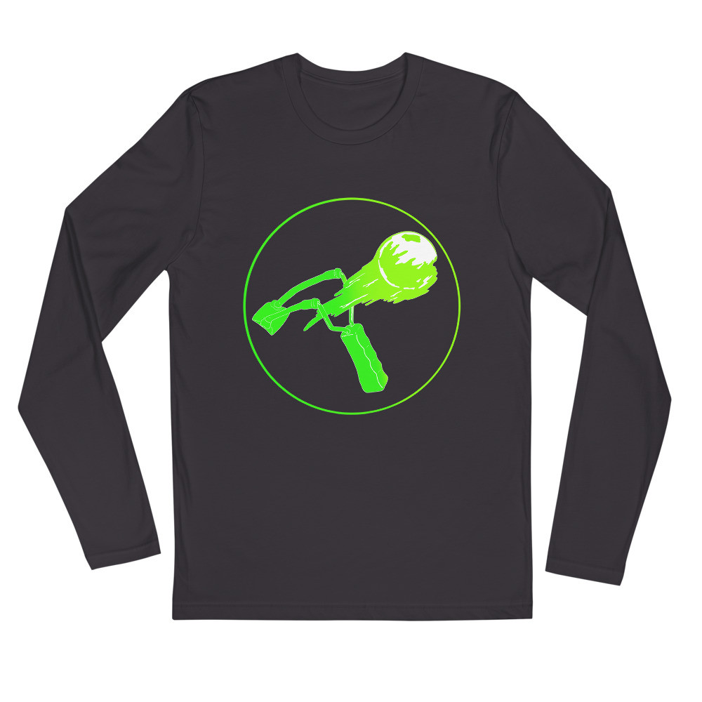Long Sleeve Fitted Crew White, Black, Grey