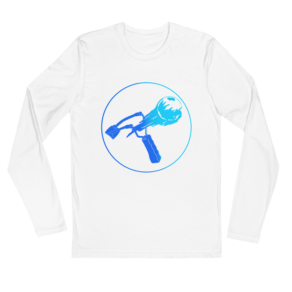 Long Sleeve Fitted Crew White, Black, Grey