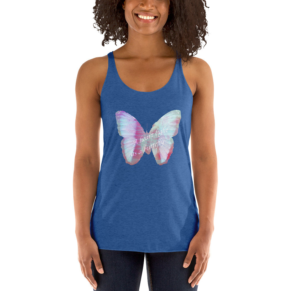 Butterfly heart Racerback Tank