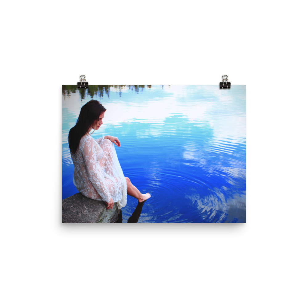"Contemplation by the Water" (Photo paper poster)