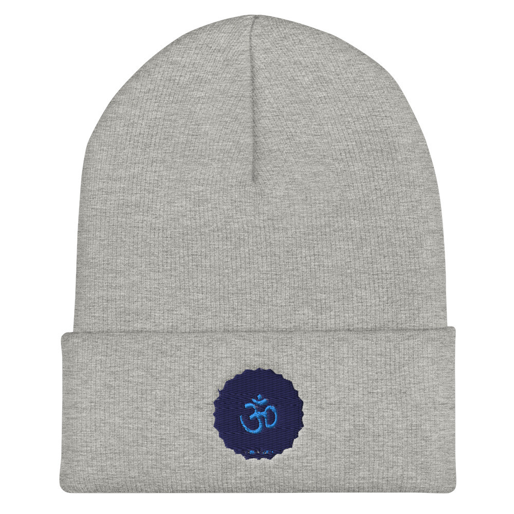 OM SHANTI Cuffed Beanie