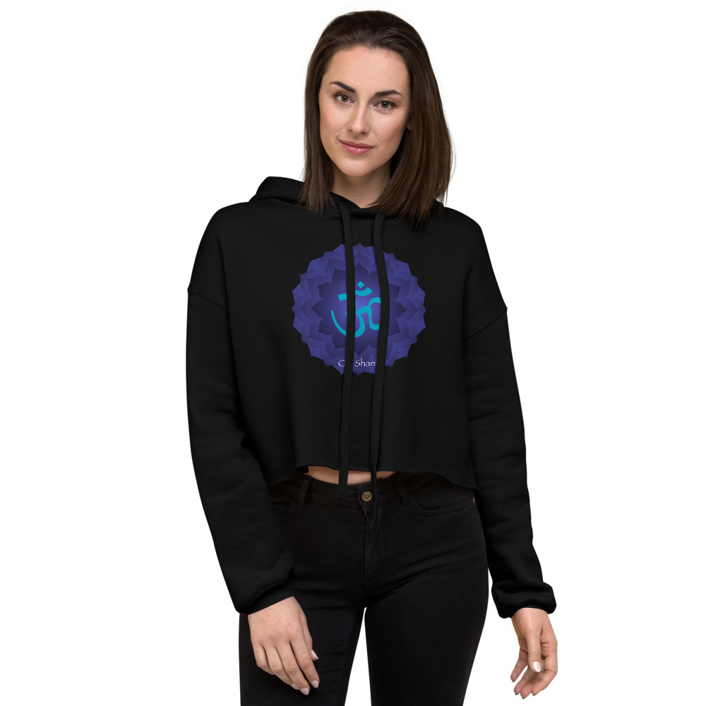 Shanti Vibes Crop Hoodie