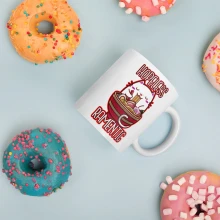 Ramen Neko cat mug. Hopeless "Ramentic", funny ramen pun mug. 11/15 oz.