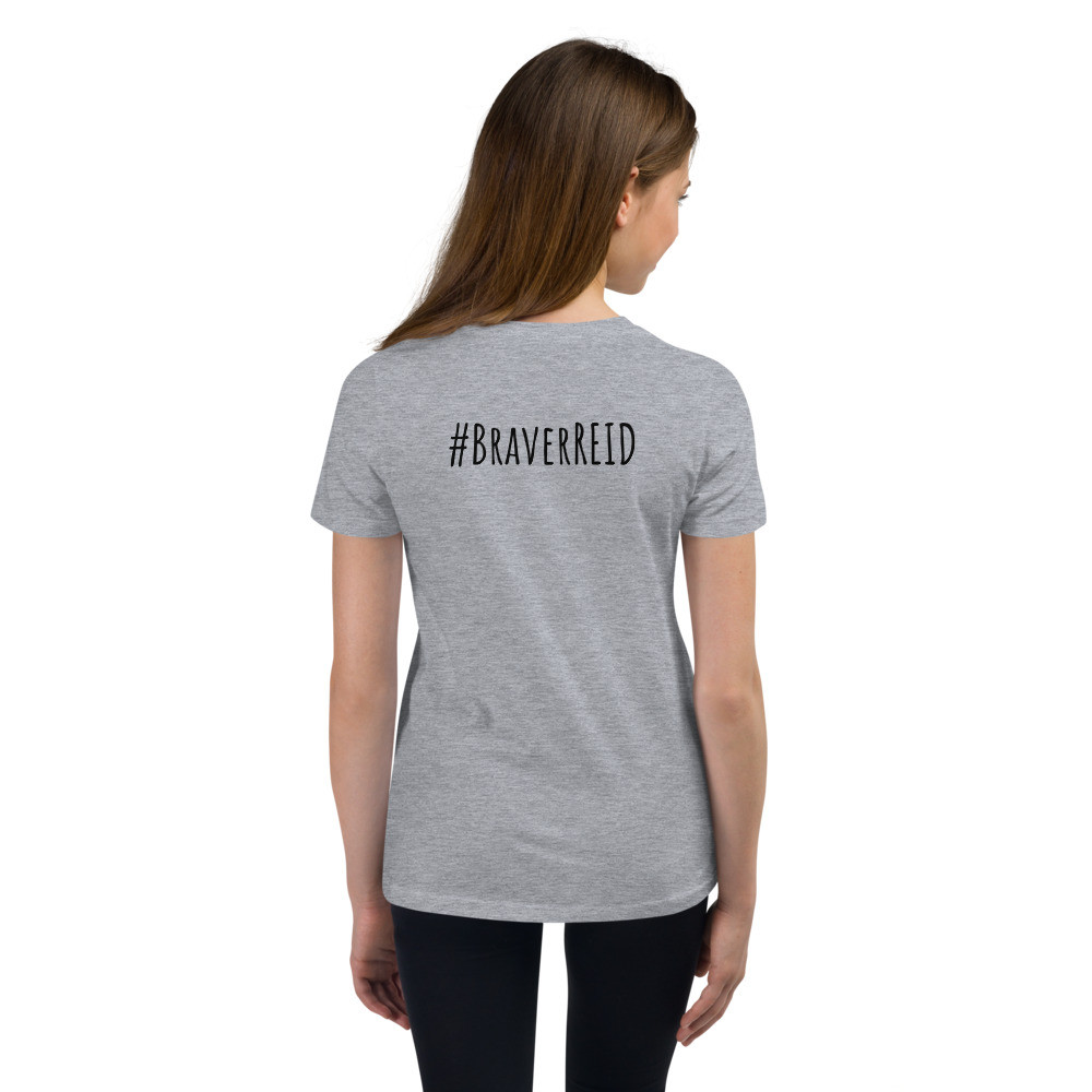 #BraverREID Youth Short Sleeve T-Shirt- MORE COLORS AVAILABLE