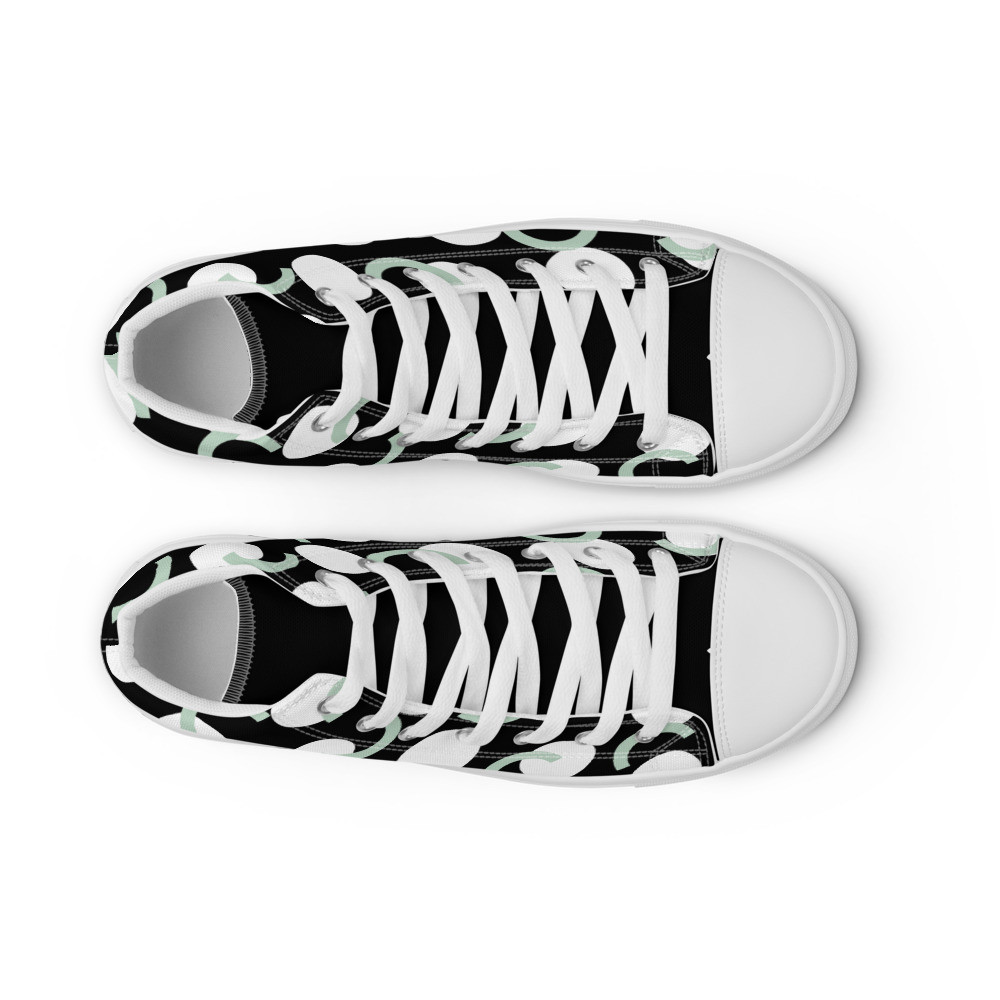 Men’s high top canvas shoes
